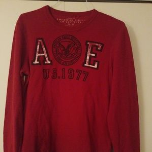 American Eagle- size M red vintage sweater